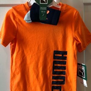 Puma boys shirt and crew sock set size 3T NWT